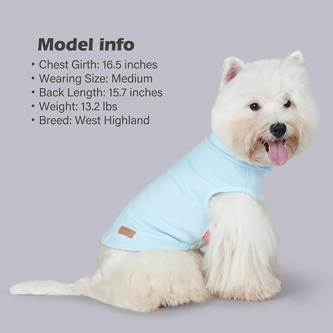 KYEESE 2Pack Dog Sweater Stretchy Dogs Clothes Soft Pets Clothes Turtleneck Small Pet Sweaters Pullover Pets Sweatshirt Warm Pet Coats Dog Sweaters for Small Dogs Male