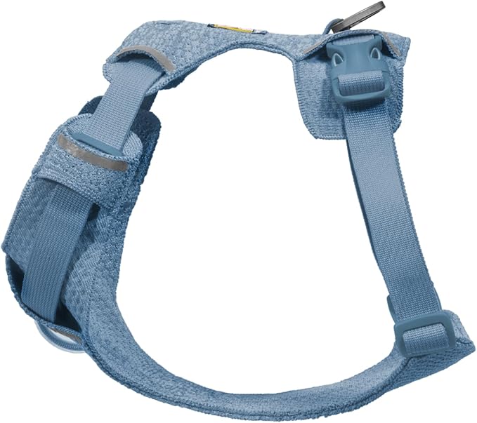 Ruffwear, Front Range Flex Dog Harness, Engineered Knit Construction for Ultimate Fit and Mobility, Lightweight Flexible Everyday Harness with Dual Leash Clips, Polar Blue, Medium