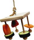 Enrichment Toy Turning Hanging for Guinea Pigs, Rabbits, Birds, Rats and Other Small Pets! Load with Veggies and Fruit (Hanging Toy)
