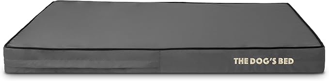 The Dog’s Bed Replacement Outer Cover, Oxford Fabric, Grey with Black Trim, XL, 4-Inch