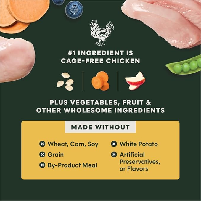 Instinct RawBoost, Natural Dry Dog Food with FreshDried Raw, High Protein, Grain-Free Recipe - Real Chicken, 3.5 lb. Bag