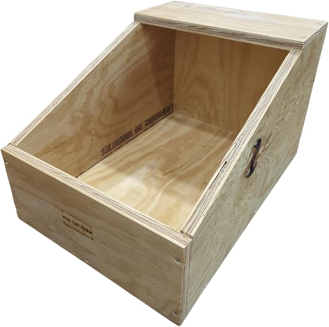 XL Rabbit Nest Box – Heavy-Duty Wood – Large & Giant Rabbit Breeds – Perfect for Nesting & Breeding Rabbits and Small Animals