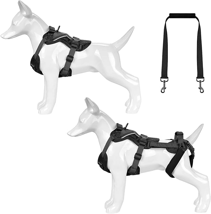 OneTigris Dog Lift Harness for Small Dogs XS, Dog Sling Carrier for Small Dogs, Full Body Lift Harness with Reflective Straps, Dog Support Harness for Back Legs