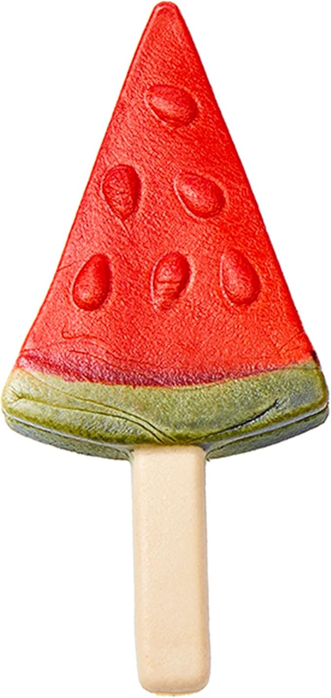 Pup Ice- Ready to Freeze at Home Dog Treats-Edible Chews for Small Breed Dogs & Puppies with Real Chicken to Keep Your Pup Cool Year Round, Fruity Lollies Watermelon Flavor, 3pcs