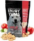 Apple Dog Treats – 1 lb Bag – All-Natural, Low Sugar, Baked Dog Biscuits with Real Apples – Vet-Endorsed – USA Made