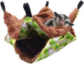 Oncpcare Pet Cage Hammock, Guinea Pig Bedding, Warm and Cozy Fleece Hammock, Size M, 13" x 13"