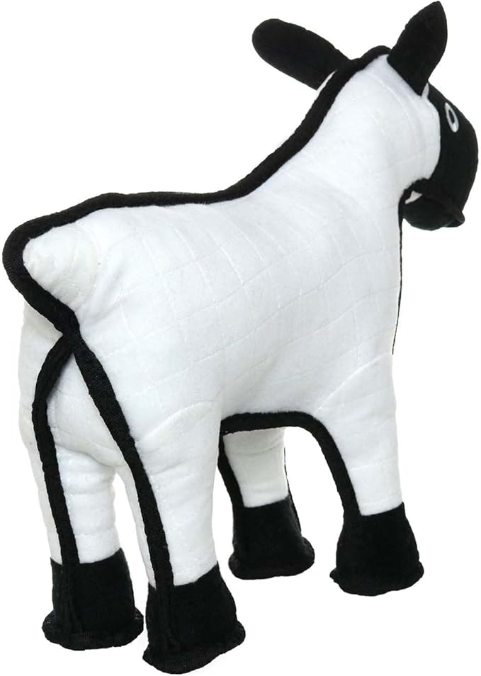 TUFFY - World's Tuffest Soft Dog Toy -Barnyard- Multiple Layers. Made Durable, Strong & Tough. Interactive Play (Tug, Toss & Fetch). Machine Washable & Floats. (Sheep, Large)