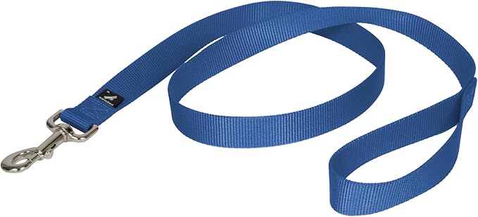 PetSafe Nylon Leash - Chew-Resistant Cat & Dog Behavioral Training Leash - Compatible with Easy-Walk Harness - Traditional-Style Reliable Pet Lead with a Padded Hand Wrap - 1" x 4' - Royal Blue