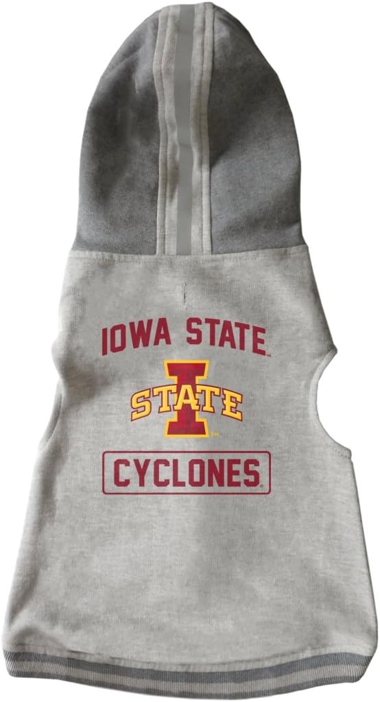 Littlearth NCAA Unisex NCAA Pet Hooded Crewneck with Team Logo and Name