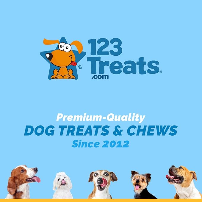 123 Treats Marrow Bones for Dogs - 100% Natural Long Lasting for Aggressive Chewers, Easily Digestible Bone Marrow Dog Treats for Healthy Snacking | (3-4 inches, 6 Count)