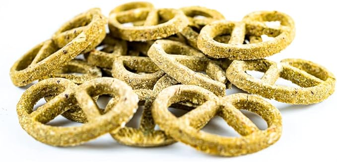 Winnie Lou Organic Dog Treats – Natural Dog Biscuits, USA Made, Organic Ingredients, Clean, Sensative Stomach, All Breed Sizes, High Protein, Hypoallergenic, Greens & Cheddar Pretzels (Pack of 1)