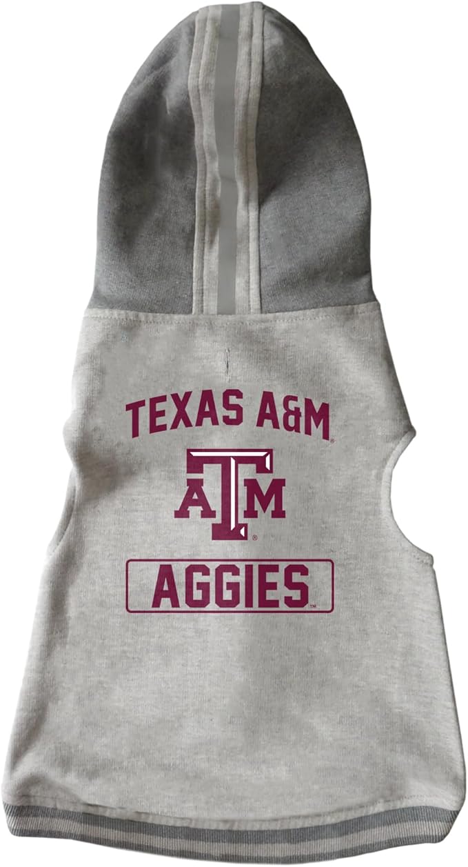 Littlearth NCAA Unisex NCAA Pet Hooded Crewneck with Team Logo and Name