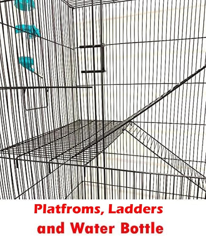 X-Large 3-Levels Tight Wire Spacing Guinea Pig Hamster Rodent Degu Dagus Ferret Chinchilla Sugar Glider Squirrel Rat Mice Rabbit Cat Critter Cage