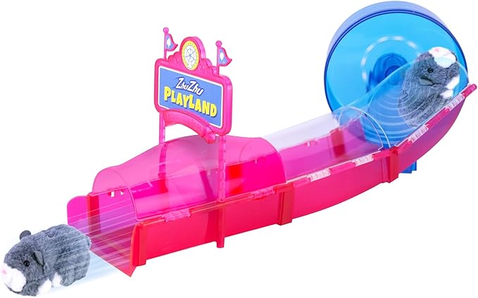 ZhuZhu City Ferris Wheel with Hamster Scoodles – Perfect for Boys & Girls! Interactive Hamster & Spinning Wheel – 40+ Unique Sounds & Actions – Pets Without The Mess