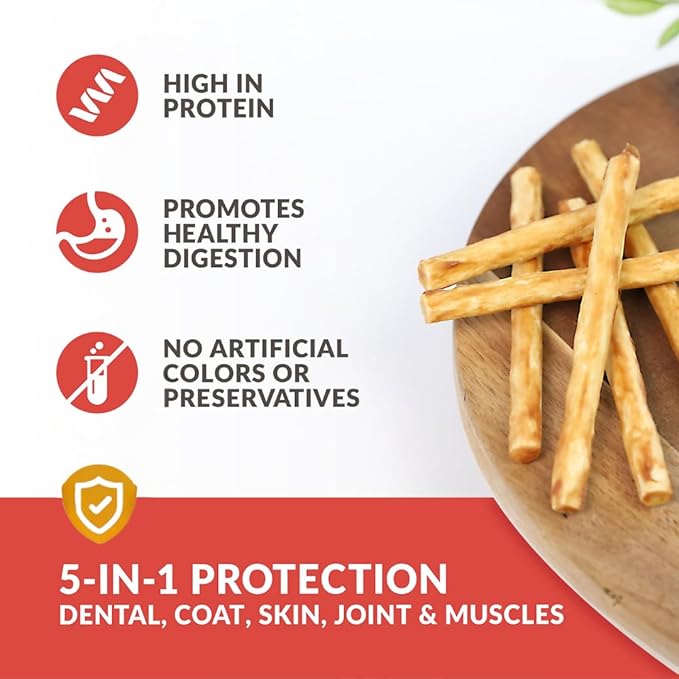 Wild Eats Salmon Flavor Collagen Twist Style Long Lasting Dog Chews (50 Pack, 1 cm Wide) No Hide, Dog Treat Bully Stick Alternative, Rawhide Free, Grain Free, High Protein