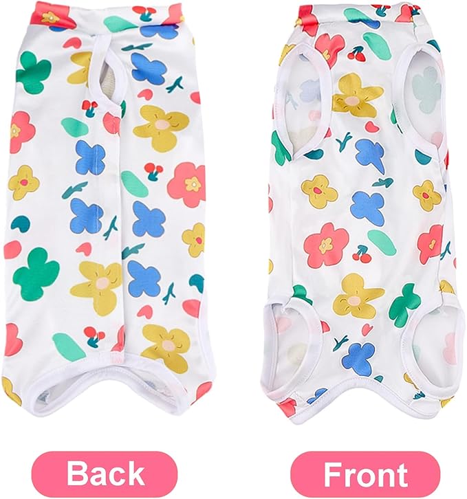 Cat Recovery Suit Cat Onesie for Cats After Surgery, Breathable Cats Surgery Recovery Suit for Female Spay & Abdominal Wounds, Kitten Surgical Onesie Body Suit Anti Licking Cone Alternative