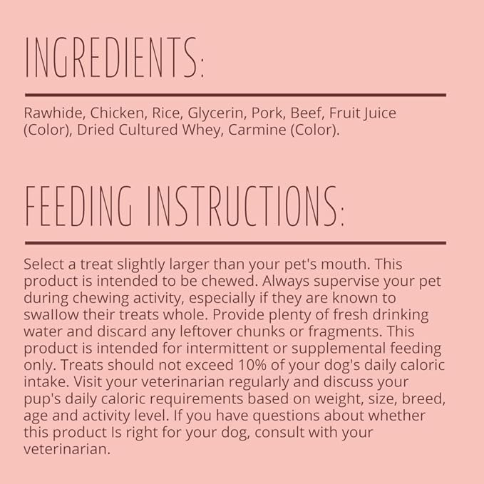 Better Belly Triple Flavor Kabobs, 10 kabobs, Long-Lasting Dog Chews with Chicken, Pork and Beef
