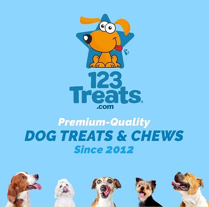 123 Treats | Cow Hooves for Dogs | 100% Natural Long Lasting Hoof Dental Dog Thick Chews, Perfect as Hooves for Dogs to chew. Made from Free Range, Grass Fed Cattle with NO Additives - (10 Count)
