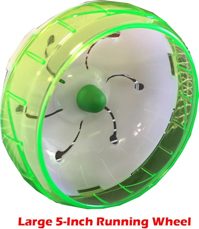 Large 2-Tiers Acrylic Clear Hamster Mouse Deluxe Palace House Habitat with Large Running Wheel Water Bottle Tower Food Bowl Hide House Deep Base Ground Expansible Outlet