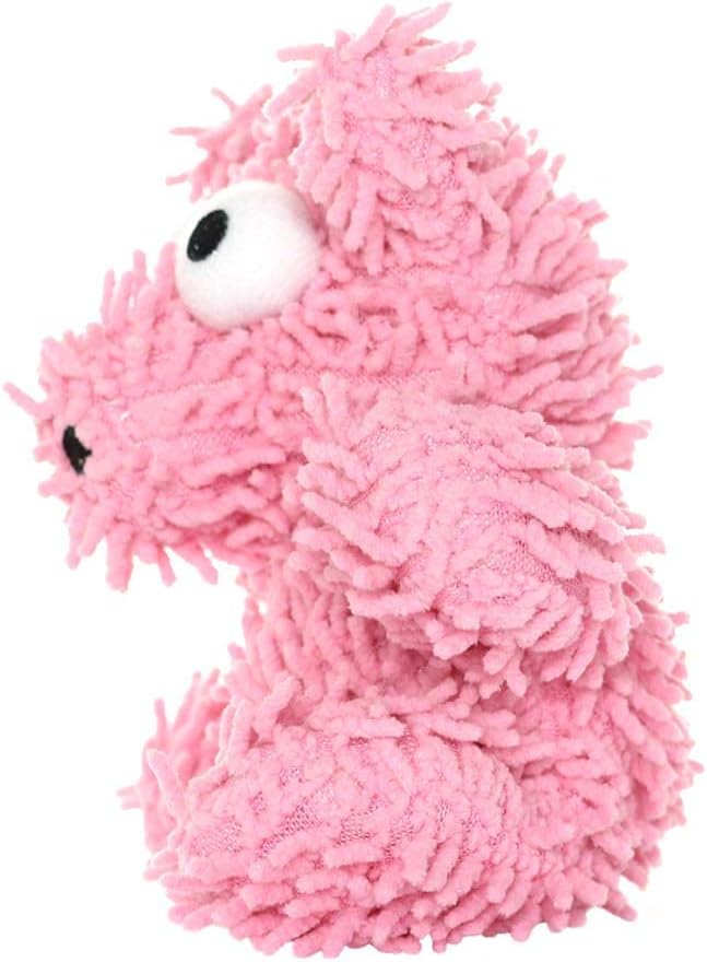MIGHTY- Microfiber Ball - Farm – Made with Squeaker Balls and Minimal Stuffing. Strong & Tough. Interactive Play. Machine Washable & Floats (Pig, Jr 2 Pack)