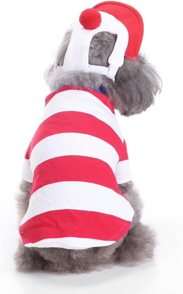 Puppy Sailor Costume Halloween Christmas Funny Party Cosplay Clothes for Cat, Small Dog