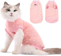 FEimaX Cat Surgery Recovery Suit Cat Onesie for Cats After Surgery Spay Surgical Cone of Shame Alternative Surgical Spay Suit for Female Cat, Post-Surgery or Skin Diseases Protection