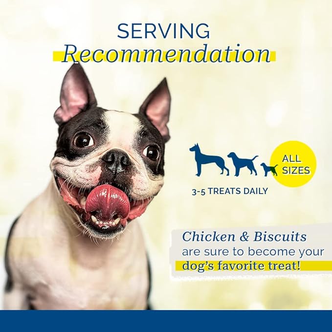 PCI Pet Center Inc. Chicken & Biscuits, Biscuits wrapped with Chicken Breasts Dog Treats, 1 Pound Container