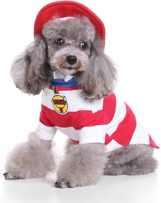 Puppy Sailor Costume Halloween Christmas Funny Party Cosplay Clothes for Cat, Small Dog