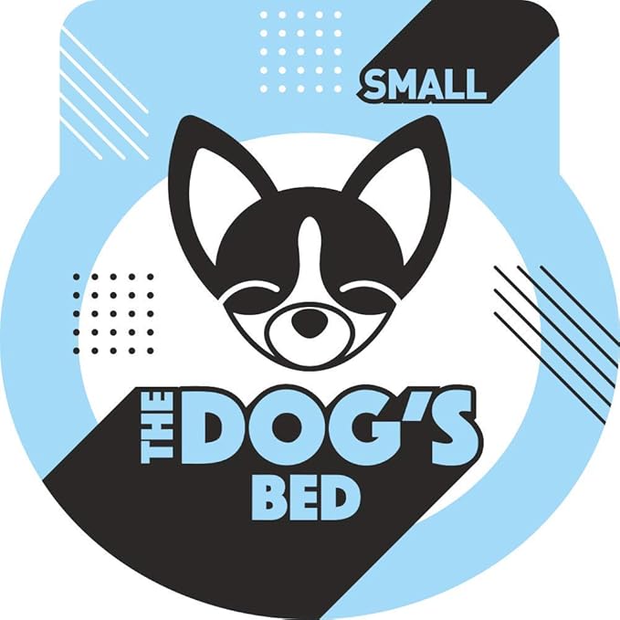 The Dog’s Bed Replacement Outer Cover, Oxford Fabric, Blue with Red Trim & USA Flag, Small, 4-Inch