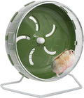 GKYZBB Hamster Wheel, 8.5 inch Silent Hamster Exercise Running Wheel with Stand,Pet Small Animals Exercise Running Toys,Adjustable Quiet Spinner for Guinea Pigs, Sugar Gliders, Gerbils (Green, 8.5in)