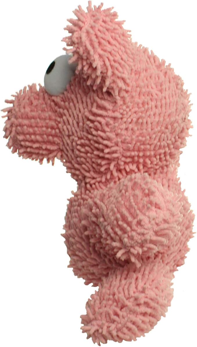 MIGHTY- Microfiber Ball - Farm – Made with Squeaker Balls and Minimal Stuffing. Strong & Tough. Interactive Play. Machine Washable & Floats (Pig, Large 2 Pack)