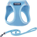 Voyager Step-in Pet Harness - All Weather Mesh, Adjustable Step in Harness for Cats and Dogs by Best Pet Supplies - 307S Baby Blue, M