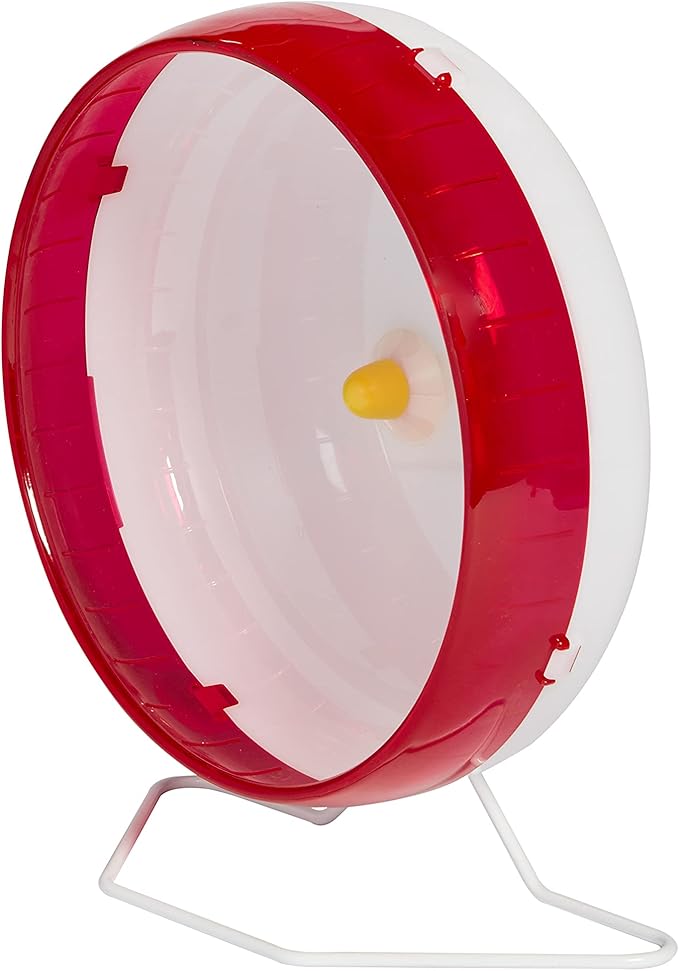 Kaytee Silent Spinner Wheel For Pet Syrian or Large Breed Hamsters, Sugar Gliders and Gerbils, Large 10 Inch (Colors May Vary)