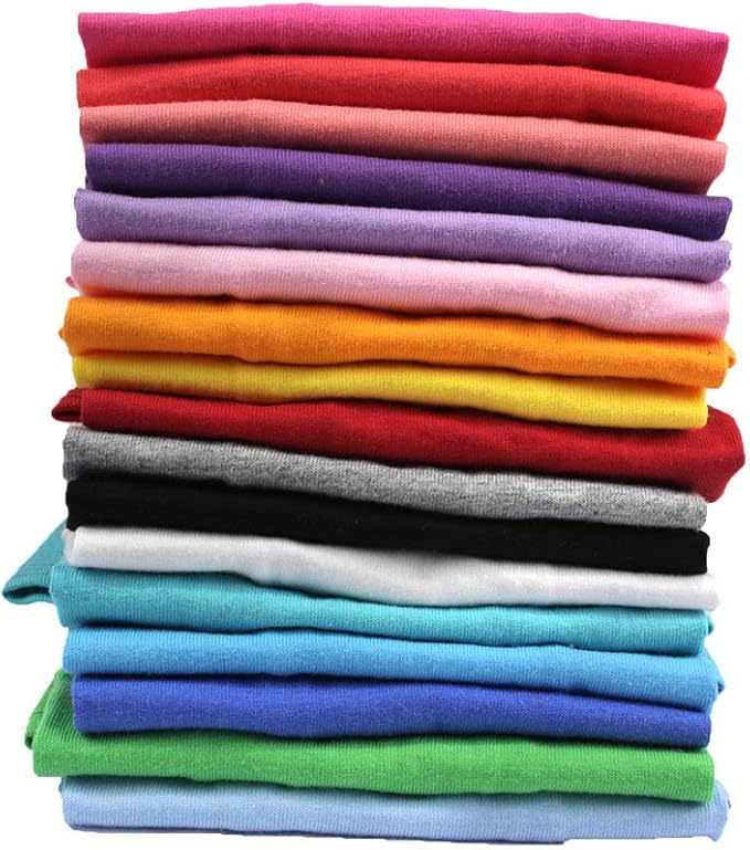 Pet Clothes Small Dog Clothing Blank Color Sport Dress T-Shirts Tee Dresses Tanks Top for Small Size Female Dogs Summer Spring Pet Costumes 100% Cotton (M, Pink)