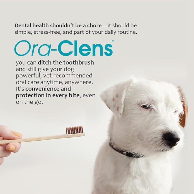 Oral Hygiene Chews for Small Dogs – Enzymatic Dental Treats for Daily Oral Care, Helps Clean Teeth & Freshen Breath, Supports Plaque & Tartar Control – 30 Chews (3 Pack)