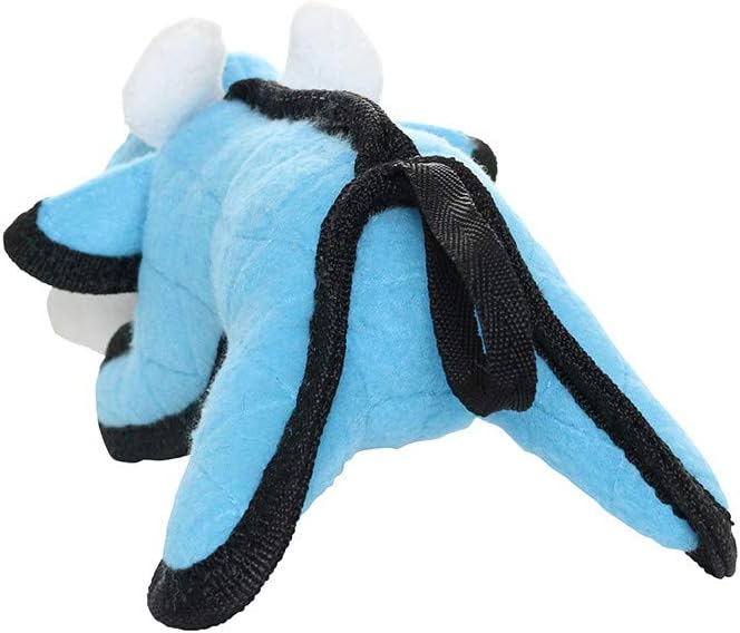 TUFFY - World's Tuffest Soft Dog Toy -Barnyard- Multiple Layers. Made Durable, Strong & Tough. Interactive Play (Tug, Toss & Fetch). Machine Washable & Floats. (Cow, Jr 2 Pack)