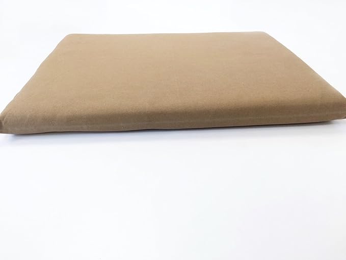 Luxurious Comfort Pet Dog Bed External Cover for Small and Large Dogs - Cover ONLY (47"x29" (45"x27"x3"), Denim - Brown)