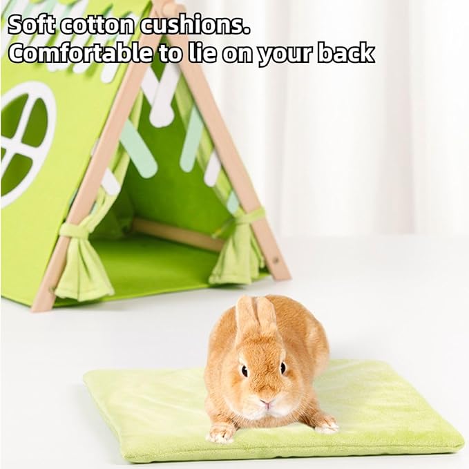 Rabbit Hideout, Small Animal Houses and Habitats, Guinea Pig Tent Tunnel Cages for Guinea Pigs, Hamster, Rats, Bunny and Other Small Animals, Rabbit Cages Accessories