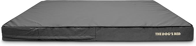The Dog’s Bed Replacement Outer Cover, Oxford Fabric, Grey with Black Trim, XXXL, 6-Inch