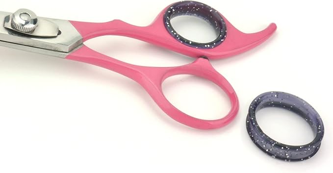 SCAREDY CUT Silent Pet Grooming Kit for Dog, Cat and All Pet Grooming - A Quiet Alternative to Electric Clippers for Sensitive Pets (Right-Handed Pink)