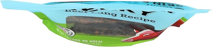 BIXBI Liberty Skin & Coat Support Beef Lung recipe Dog Treats,5 oz-USA Made Grain Free Dog Treats-Antioxidant Rich to Support Shiny,Full Bodied Coats-High in Protein,Whole Food Nutrition,No Fillers