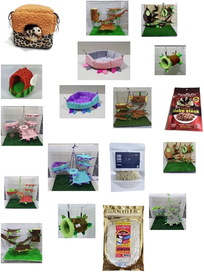 Mystery Surprise Box Gachapon Sugar Glider Hamster Squirrel Chinchillas Small Animals Sandwich Snacks/Food or Treats/Bed Set