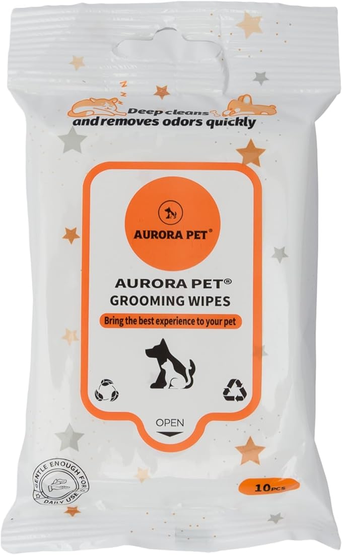 Aurora Pet Bundle (3) Parmesan Pecks Beef, Parmesan & Blueberry Recipe Dog Treats (Each 8 oz) with AuroraPet Wipes