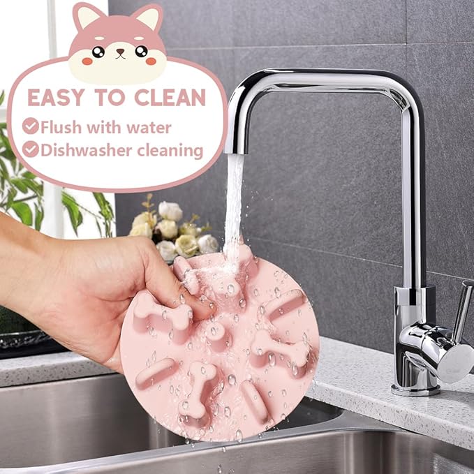 Soft Silicone Anti-Choking Puzzle Slow Feeder Insert, Compatible with Regular Elevated Dog Bowls Slow2.0
