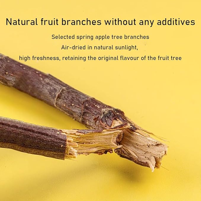 Types of Combined Chew Toys Molar Sticks Sweet Bamboo Apple Branch Timothy Grass for Pets Chinchilla Squirrel Gerbil Hamster Squirrel Guinea Pigs 140 Grams