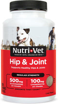 Nutri-Vet Hip & Joint Regular Strength Chewable Dog Supplements, Formulated with Glucosamine Chondroitin, Pet Supplies, Joint Supplement for Dogs, Pet Care, Puppy Essentials, 120 Count