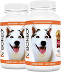 Boneo Canine | Patented Dog Bone and Joint Supplement | Vet-Recommended Lactoferrin Formula | Beyond Glucosamine | All Ages & Breeds | 90 Dual PackChewable Tablets, Liver Flavor