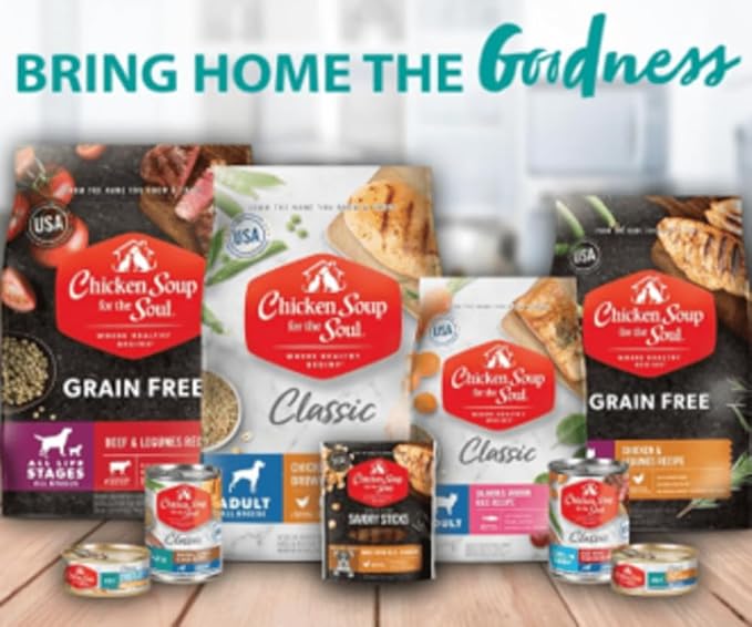 Chicken Soup for the Soul All Natural Premium Savory Sticks Soft & Chewy Dog Treats, Chicken, 5 oz, Real Chicken First Ingredient, No by Products, Artificial Colors, Flavors or Preservatives