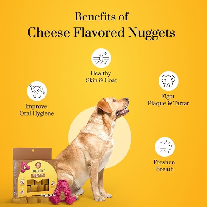 Dogsee Treatoy Yeti Toy Refill Pack 5.3 Oz (5 pc) | Himalayan Yak Cheese Chew Nuggets | Great for Oral Hygiene | No Odor, No Mess