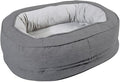 Dog Beds for Small & Medium Dogs, Memory Foam Dog Couch Bed with Washable Removable Cover, Bolster Pet Bed with Waterproof Lining Non-Slip Bottom, Soft Comfy Dog Sofa (Medium,Dark Grey)